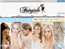 Tablet Screenshot of fairytalehairandmakeup.com